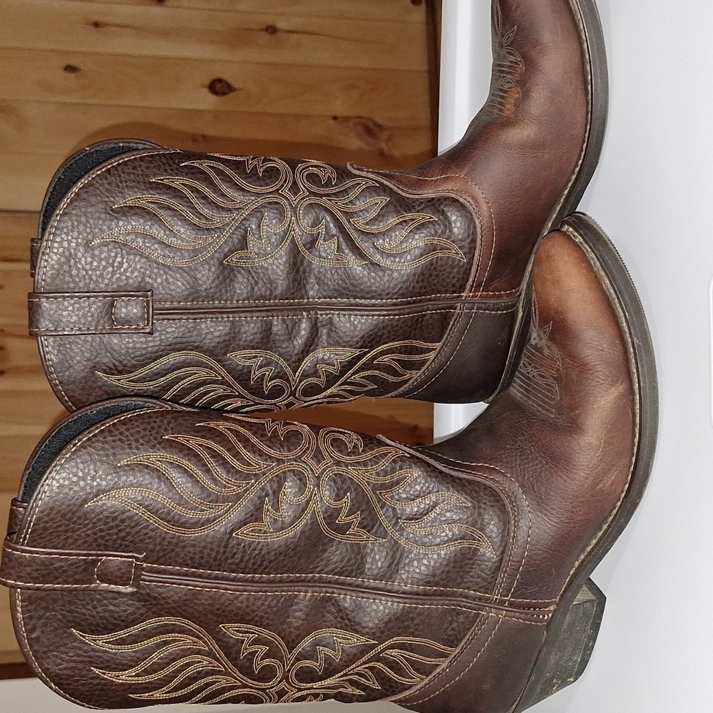 Laredo Brown Leather Women's Boot - Picture 2 of 5